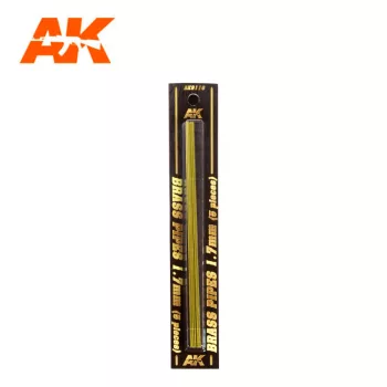AK Interactive - Brass Pipes 1,7Mm, 5 Units