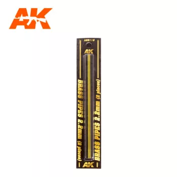 AK Interactive - Brass Pipes 2,2Mm, 2 Units