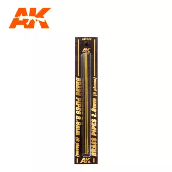 AK Interactive - Brass Pipes 2,8Mm, 2 Units
