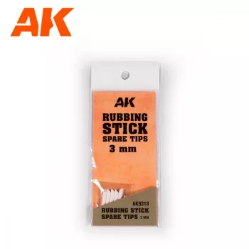 AK Interactive - Rubbing Stick Spare Tips 3 Mm