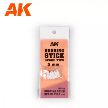 AK Interactive - Rubbing Stick Spare Tips 5 Mm