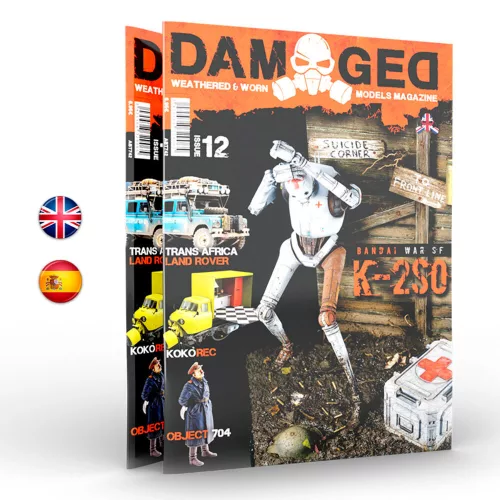 AK Interactive - DAMAGED, Worn and Weathered Models Magazine - 12 (English)