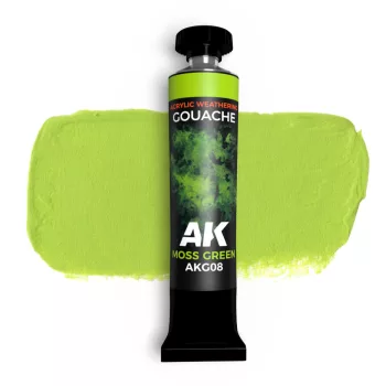 AK Interactive - Moss Green - Ak Gouache 20 Ml.