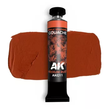 AK Interactive - Medium Rust - Ak Gouache 20 Ml.