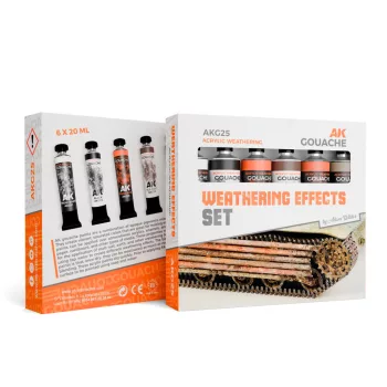 AK Interactive - Weathering Effects Set - Ak Gouaches