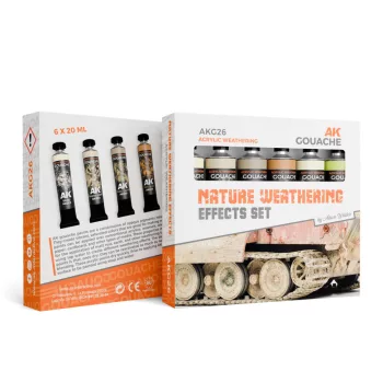 AK Interactive - Nature Weathering Effects Set - Ak Gouaches