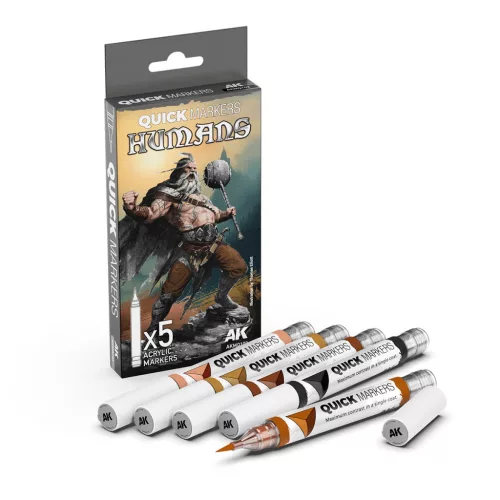 AK Interactive - Humans Quick Markers Set