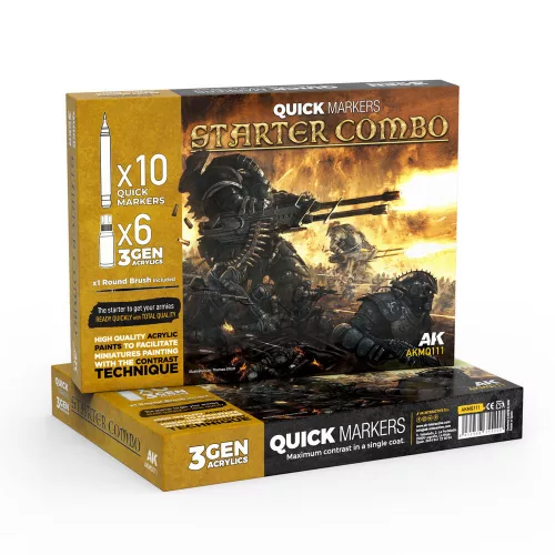 AK Interactive - STARTER COMBO QUICK MARKERS + 3GEN SET