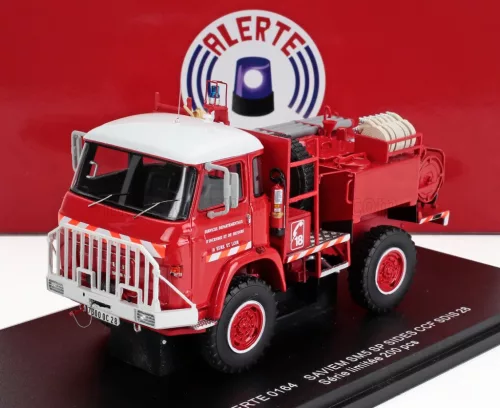 Alerte - SAVIEM | SM5 CAMIVA TANKER TRUCK SP SIDES CCF SDIS 28 SAPEURS POMPIERS 1976 | RED WHITE