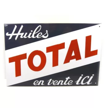 Altaya - 1:43 METAL PLATE - Total Huile (30x20cm) - ALTAYA