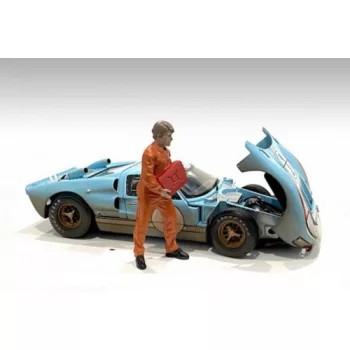   Americandiorama - 1:24 Figurines - Mechanic Dan, Orange (1:24)