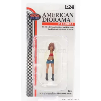 American Diorama - Figures Girl Hip Hop - 3 White Red Blue