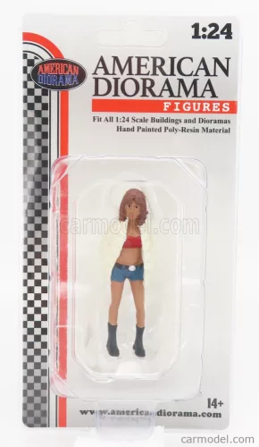 American Diorama - Figures Girl Hip Hop - 3 White Red Blue