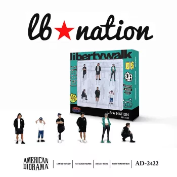   American Diorama - 1:64 Figure Set: The LB Nation LBWK (Set of 6 figures), 2024 (1:64) - American Diorama