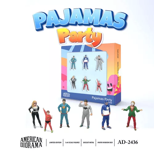 American Diorama - 1:64 Figure Set: Pajamas Party (Set of 6 figures), 2026 (1:64) - 