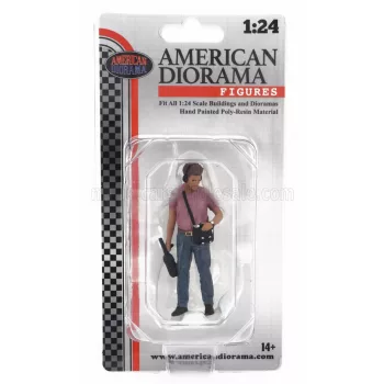 American Diorama - FIGURES MAN ON AIR - 4 RED BLUE