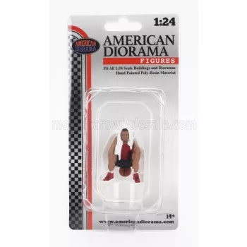 American Diorama - FIGURES MAN BASKETBALL PINK RED BLACK