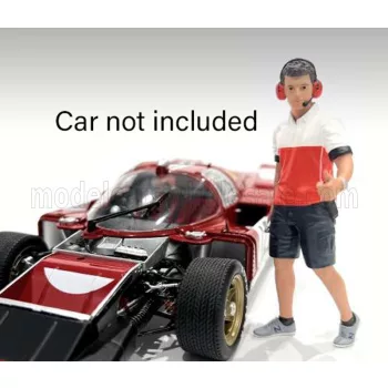 American Diorama - FIGURES MAN RACE CREW II BLACK RED WHITE