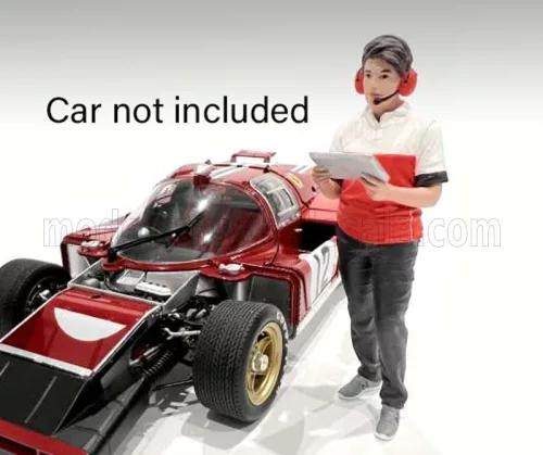 American Diorama - FIGURES MAN RACE CREW III BLACK RED WHITE