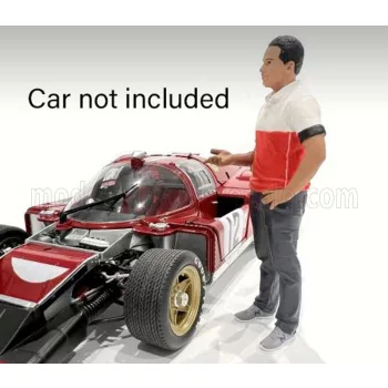 American Diorama - FIGURES MAN RACE CREW IV BLACK RED WHITE