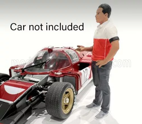 American Diorama - FIGURES MAN RACE CREW IV BLACK RED WHITE