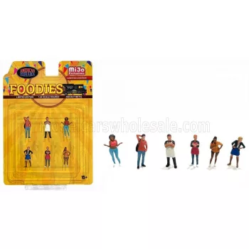 American Diorama - FIGURES SET 6X FOODIES VARIOUS