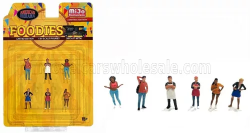 American Diorama - FIGURES SET 6X FOODIES VARIOUS