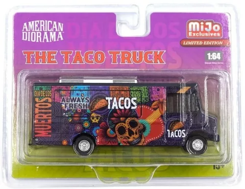 American Diorama - TRUCK THE VAN TACO FOOD TRUCK 2016 BLACK