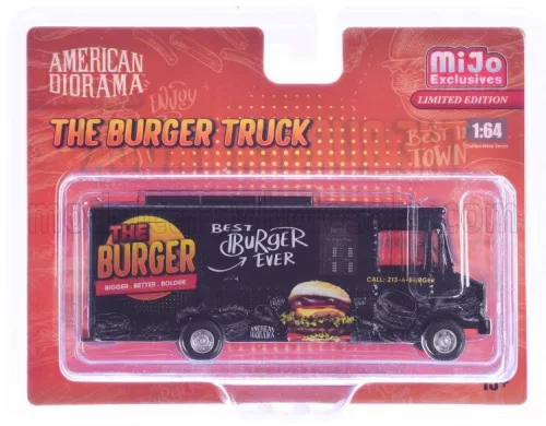 American Diorama - TRUCK THE VAN BURGER FOOD TRUCK 2016 BLACK