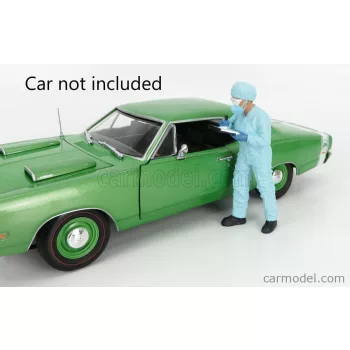   American Diorama - Figures Man - Hazmat Crew Figure Vi Light Blue