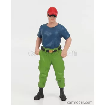   American Diorama - Figures Firefighters - Off Duty Blue Green