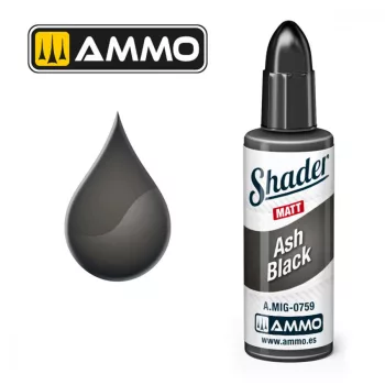 AMMO by MIG Jimenez - MATT SHADER Ash Black