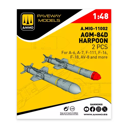AMMO by MIG Jimenez - AGM-84D Harpoon (2 pcs)