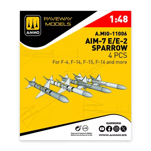 AMMO by MIG Jimenez - AIM-7E/E2 Sparrow (4 pcs)