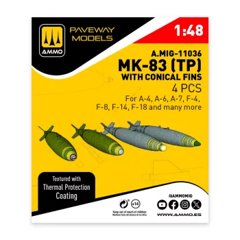   AMMO by MIG Jimenez - MK-83 with thermal protection and conical fin (4 pcs)