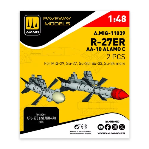 AMMO by MIG Jimenez - R-27ER - AA-10 Alamo C (2 pcs)