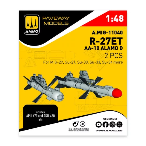 AMMO by MIG Jimenez - R-27ET - AA-10 Alamo D (2 pcs)