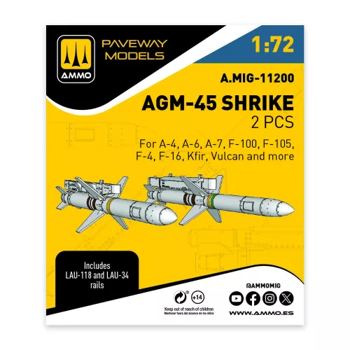 AMMO by MIG Jimenez - AGM-45 Shrike (2 pcs)