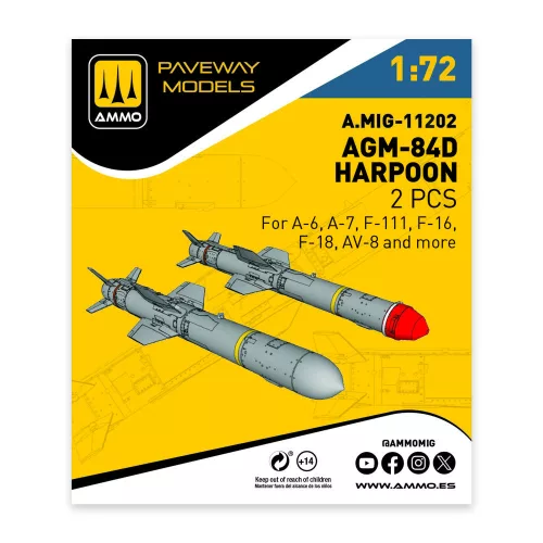 AMMO by MIG Jimenez - AGM-84D Harpoon (2 pcs)