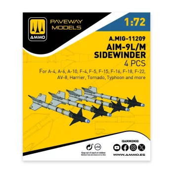 AMMO by MIG Jimenez - AIM-9L/M Sidewinder (4 pcs)