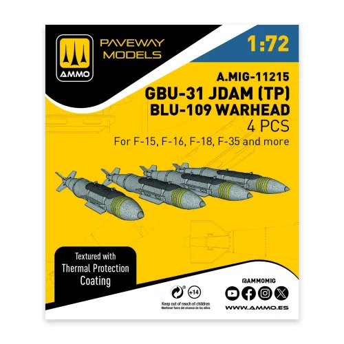 AMMO by MIG Jimenez - GBU-31 JDAM (with Thermal Protection), BLU-109 Warhead