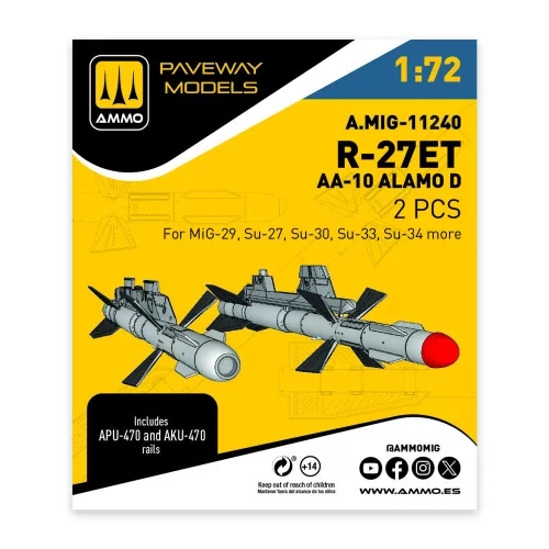 AMMO by MIG Jimenez - R-27ET - AA-10 Alamo D (2 pcs)