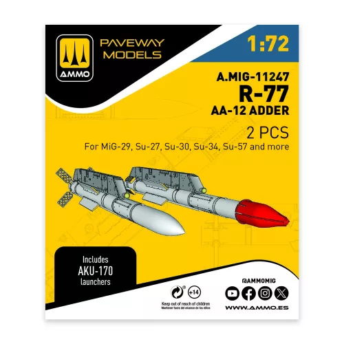 AMMO by MIG Jimenez - R-77 - AA-12 Adder (2 pcs)