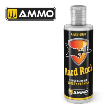   AMMO by MIG Jimenez - AMMO Hard Rock Super Durable Glossy Varnish (60ml)  - Jar 60 mL