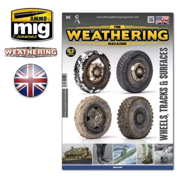   AMMO by MIG Jimenez - Weathering Magazine No.25 WHEELS TRACKS SURFACES