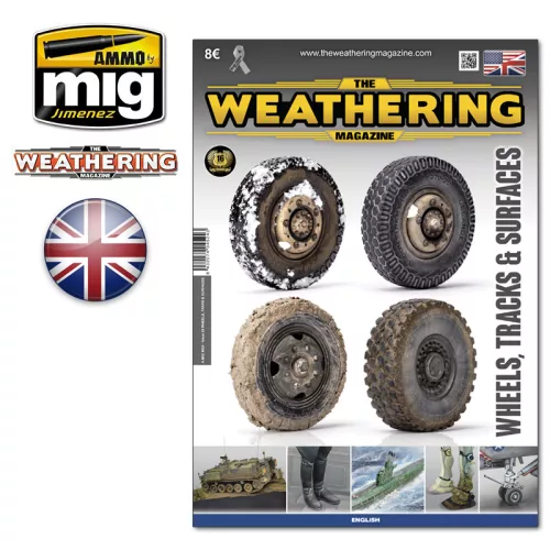 AMMO by MIG Jimenez - Weathering Magazine No.25 WHEELS TRACKS SURFACES