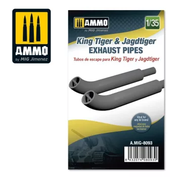   AMMO by MIG Jimenez - King Tiger & Jadtiger Exhaust Pipes 1:35