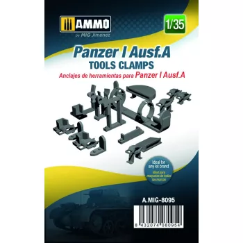 AMMO by MIG Jimenez - 1/35 Panzer I Ausf.A Tools Clamps