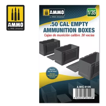 AMMO by MIG Jimenez - .50 cal Empty Ammunition Boxes