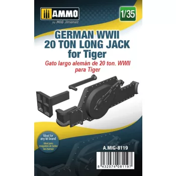   AMMO by MIG Jimenez - 1/35 German WWII 20 ton Long Jack for Tiger